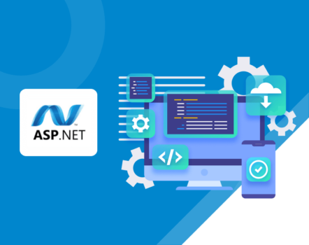 Graphic explaining ASP.NET Core Middleware, with the text "What is Asp.Net Core Middleware? How to Use Asp.net Middleware in Web Application?" alongside related icons and an ASP.NET logo.