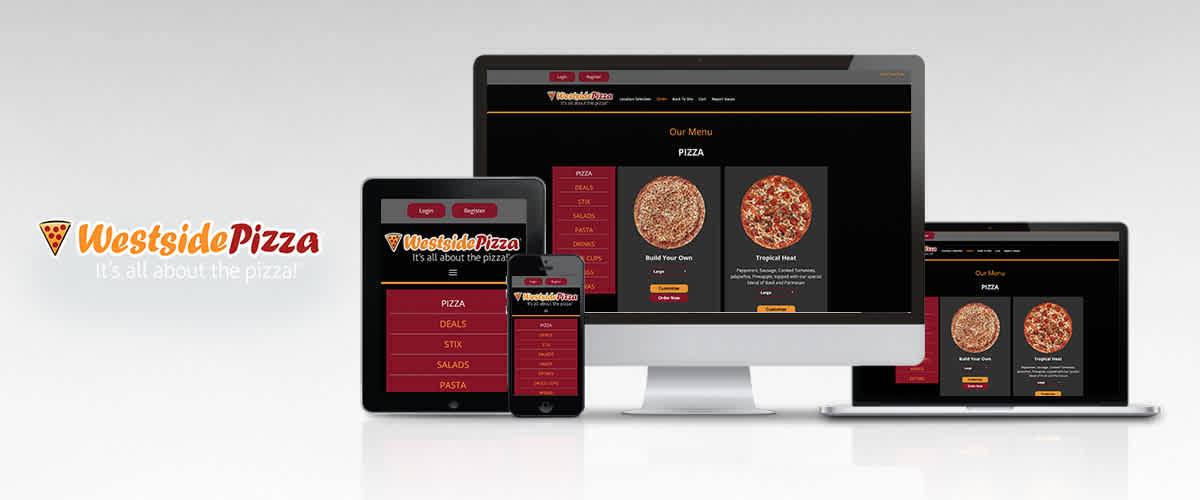 Online Order Responsive UX/UI Designing – Westside Pizza