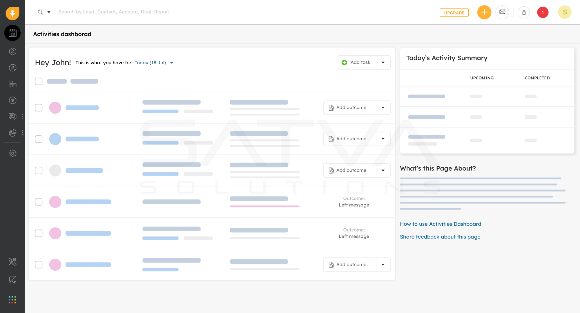 Freshsales CRM - Dashboard