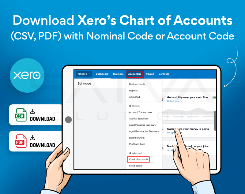 Download Xero’s Chart of Accounts (CSV, PDF) with Nominal Code