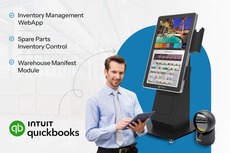 QuickBooks inventory management solution with web app, spare parts control, and warehouse manifest module by 3nStar system.