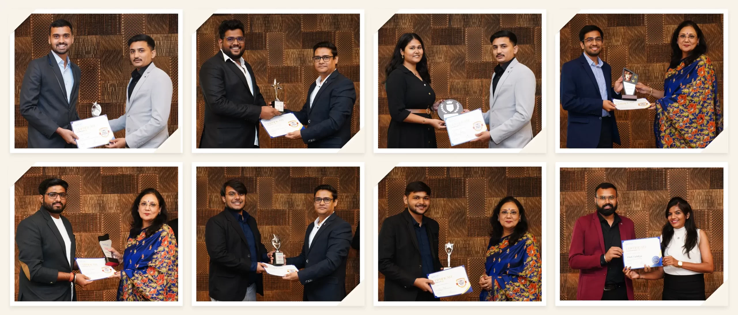 Team members enjoying annual function at Satva Solutions office.