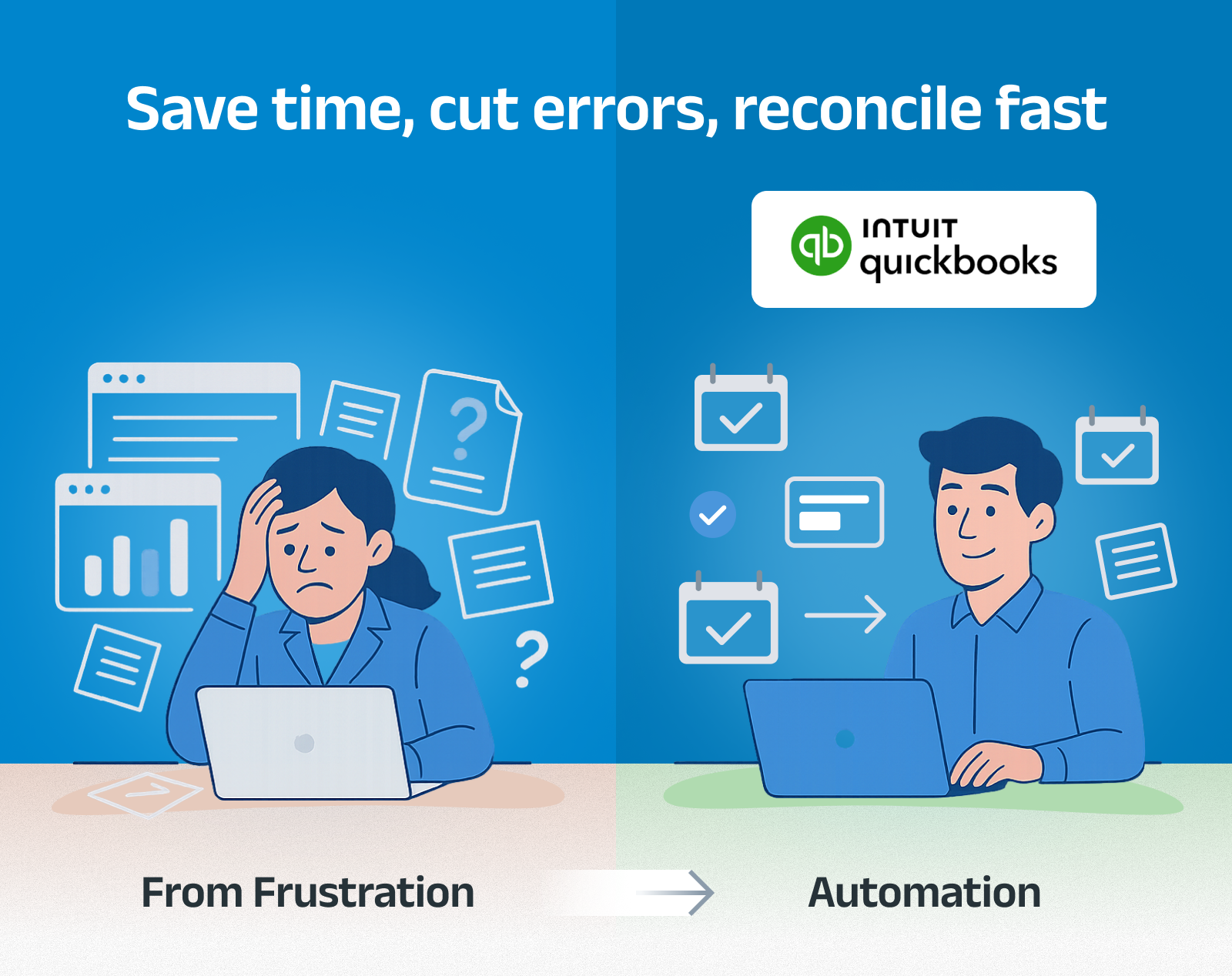 QuickBooks reconciliation automation saves time reduces errors transforming frustration into smooth automated process