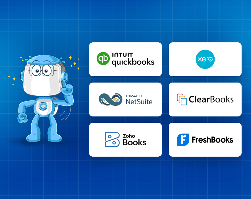 Top AI-powered accounting software tools 2025 including QuickBooks, Xero, Oracle NetSuite, Zoho Books, ClearBooks, FreshBooks