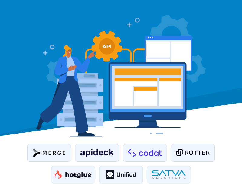 Top unified accounting API platforms 2025 including Merge, Apideck, Codat, Rutter, Hotglue, Unified, Satva Solutions