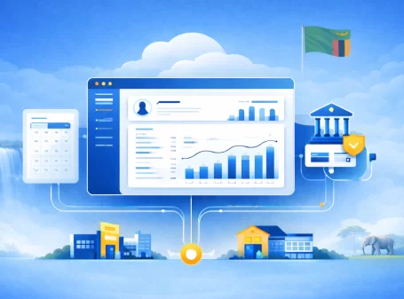 Centralized financial dashboard showing secure cloud integration, multi-entity reporting, and automated data flow