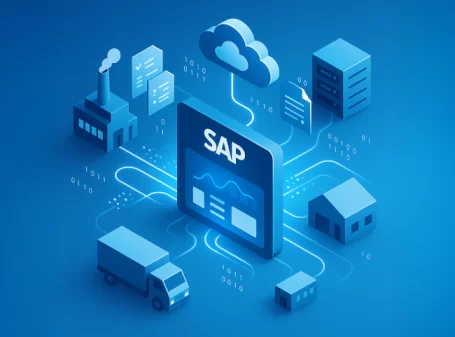 SAP cloud integration connecting manufacturing, logistics, and enterprise systems for automated business process optimization.