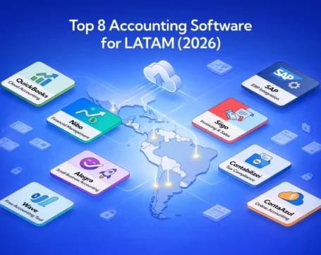 Top 8 accounting software for LATAM 2026 including QuickBooks, Nibo, Siigo, ContaAzul, SAP for cloud business management