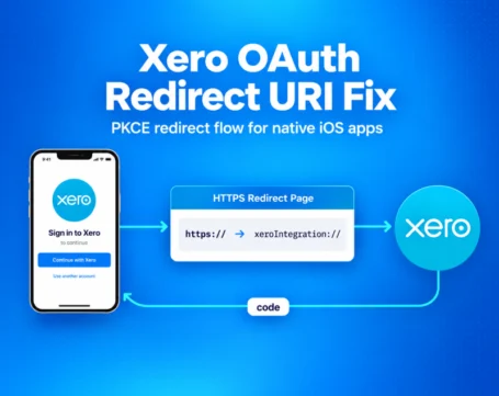 Xero OAuth redirect URI fix using PKCE flow for native iOS app authentication and secure API integration